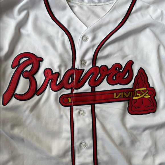 Atlanta Braves Greg Maddux #31 Sewn Mitchell & Ness MLB WS 1995 Jersey Size: XXL - Picture 3 of 9